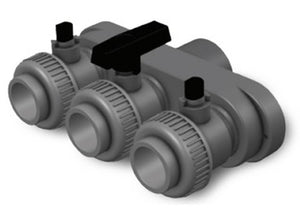 Atlantic Eco-Rise Diverter 3 x 1" (3 Way)